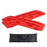 Heavy-Duty Off-Road Traction Boards with Integrated Jack Base, 4WD Recovery Tracks for Mud, Sand, Snow, and Rock