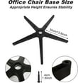 thumbnail image 1 of Heavy Duty Office Chair Base Replacement, 2200 lbs Capacity, 28 Inch Metal Base with  Caster and Gas Cylinder, 1 of 6