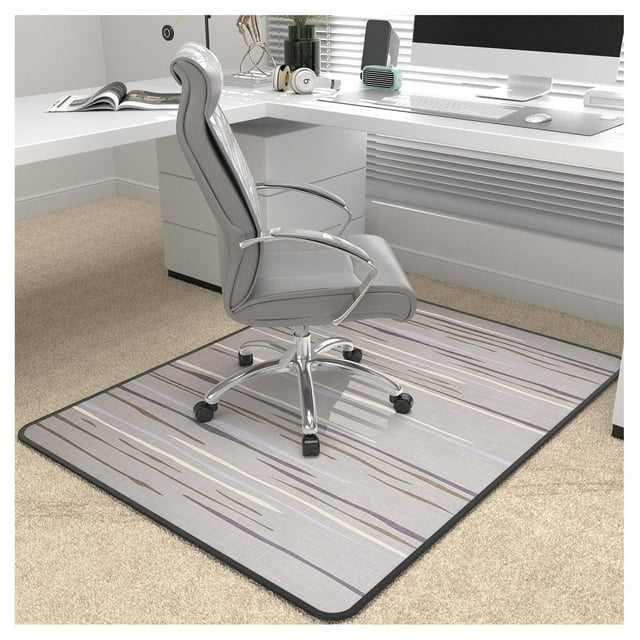 Heavy Duty Office Chair Mat for Carpet and Hardwood Floor Bohemian Desk