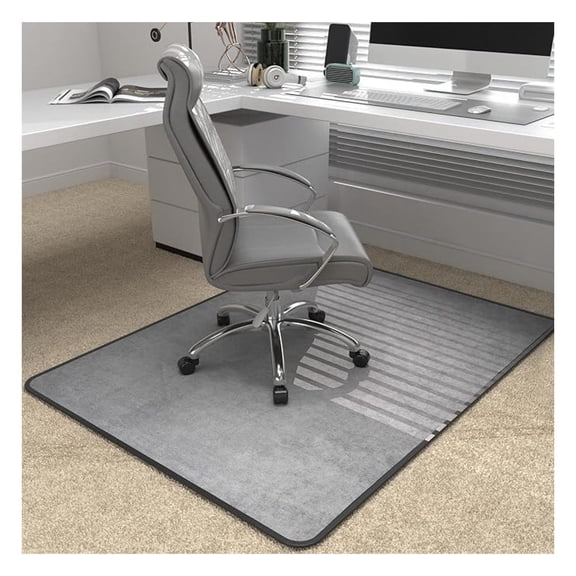 Heavy Duty Office Chair Mat for Carpet and Hardwood Floor Bohemian Desk Chair Mat Rug 36'' x '' Corduroy Surface Floor mats for Office Home