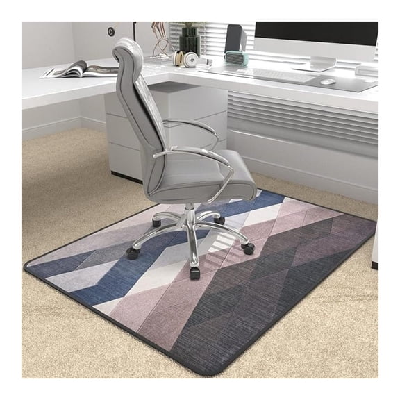 Heavy Duty Office Chair Mat for Carpet and Hardwood Floor Bohemian Desk Chair Mat Rug 36'' x '' Jacquard Woven Surface Floor mats for Office Home
