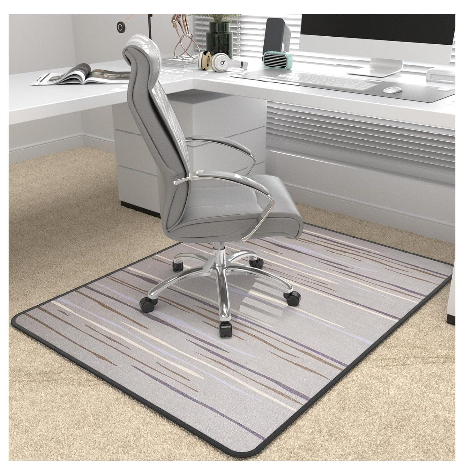 Heavy Duty Office Chair Mat for Carpet and Hardwood Floor Bohemian Desk Chair Mat Rug 36 x Jacquard Woven Surface Floor mats for Office Home Walmart