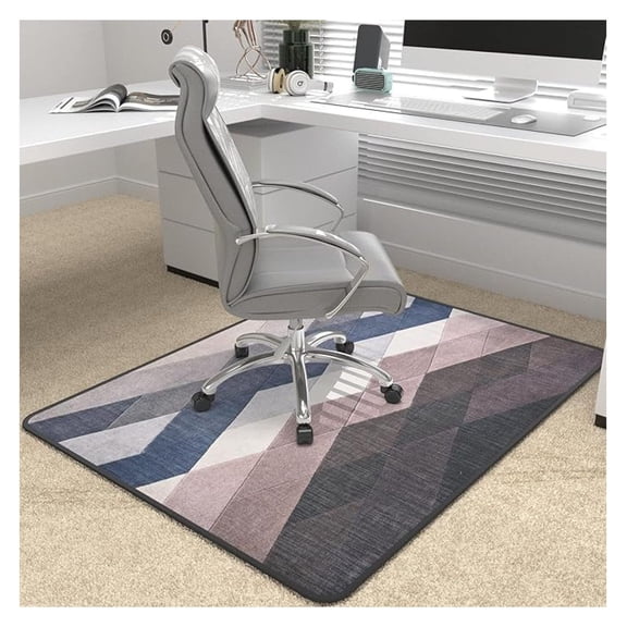 Heavy Duty Office Chair Mat for Carpet and Hardwood Floor Bohemian Desk Chair Mat Rug 36'' x '' Jacquard Woven Surface Floor mats for Office Home