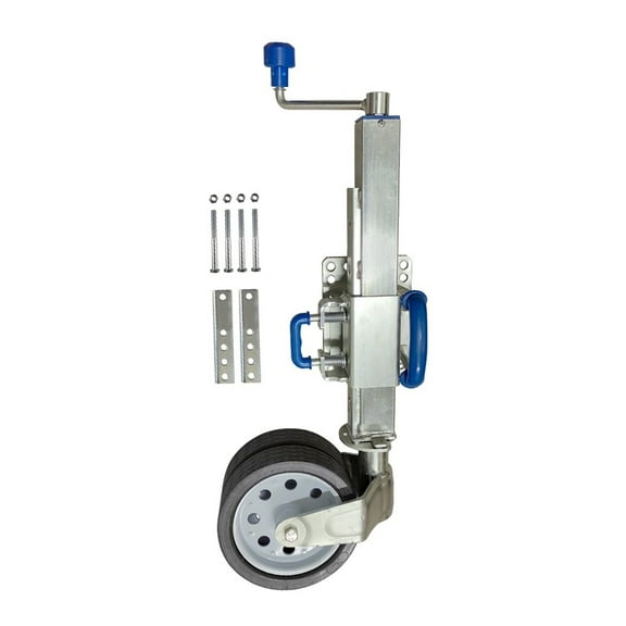 Heavy Duty Offroad 5000LBS Dual Wheel Swing Up Trailer Jack 4 X Adjustable Height Positions Caravan Camper Boat ,Rv Camper Accessories