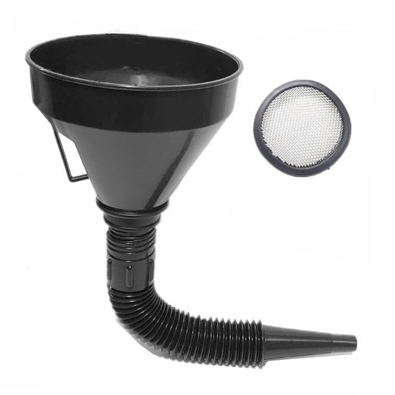 Heavy Duty Oil Funnel with Removable Filter Quick Pouring without Spillage Fuels Addition Funnel for Car & Motorcycles