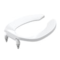 Simple Seat Designs Heavy Duty Open Front Commercial Toilet Seat – Elongated Design, Easy ...
