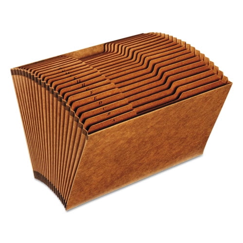 Heavy-Duty Open-Top Expanding Stadium File, 21 Sections, 1/3-Cut Tabs, Legal Size, Redrope Heavy-Duty Open-Top Expanding Stadium File, 21 Sections, 1/3-Cut Tabs, Legal Size, Redrope