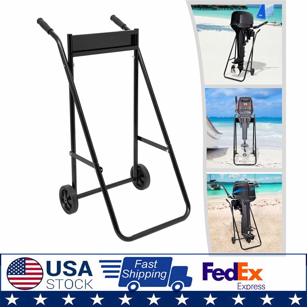 Heavy Duty Outboard Boat Motor Stand Carrier Cart Dolly Trolley ...