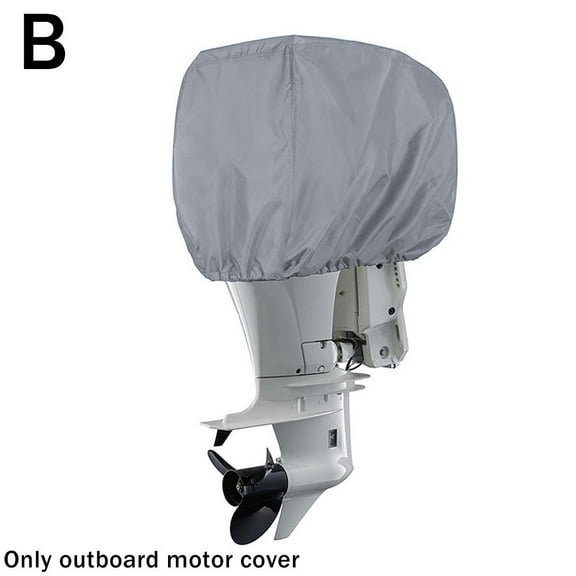 Heavy Duty Outboard Motor Cover,Waterproof Trailerable Boat Motor Cover Windproof Engine Fit Covers For Fade-Resistant Boat