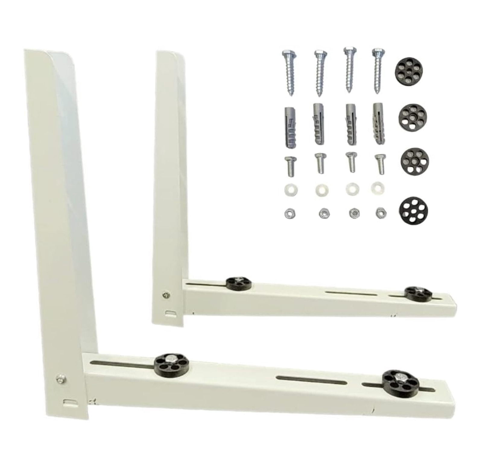 Heavy Duty Outdoor Bracket-Steel Plate, ,Air Conditioner Support Brackets, Bracket Stand for Mounting Mini Split Fits 7000-12000 Btu Units,Two-Way mounting Design,Support up to 260lbs.