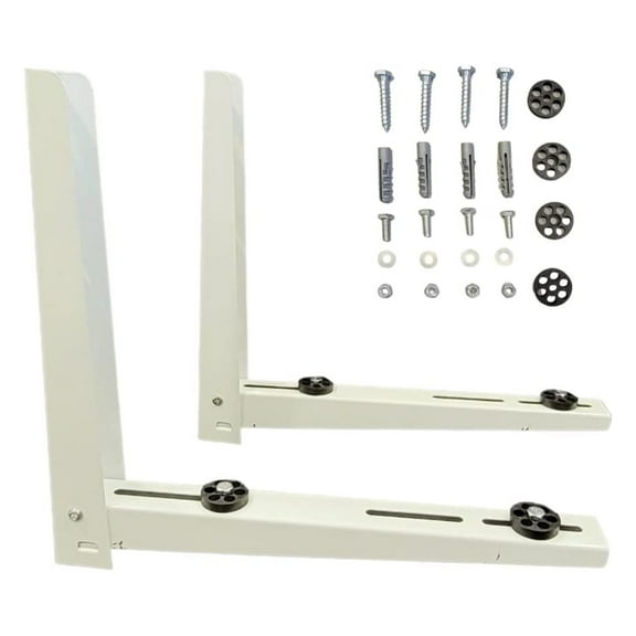 Heavy Duty Outdoor Bracket-Steel Plate, ,Air Conditioner Support Brackets, Bracket Stand for Mounting Mini Split Fits 7000-12000 Btu Units,Two-Way mounting Design,Support up to 260lbs.