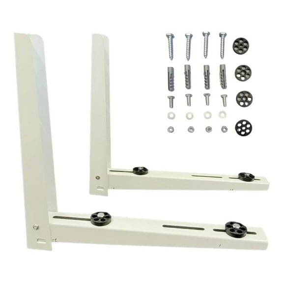 Heavy Duty Outdoor Bracket-Steel Plate, ,Air Conditioner Support Brackets, Bracket Stand for Mounting Mini Split Fits 7000-12000 Btu Units,Two-Way mounting Design,Support up to 260lbs.