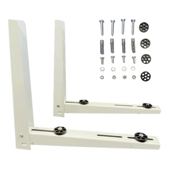 Heavy Duty Outdoor Bracket-Steel Plate, ,Air Conditioner Support Brackets, Bracket Stand for Mounting Mini Split Fits 7000-12000 Btu Units,Two-Way mounting Design,Support up to 260lbs.