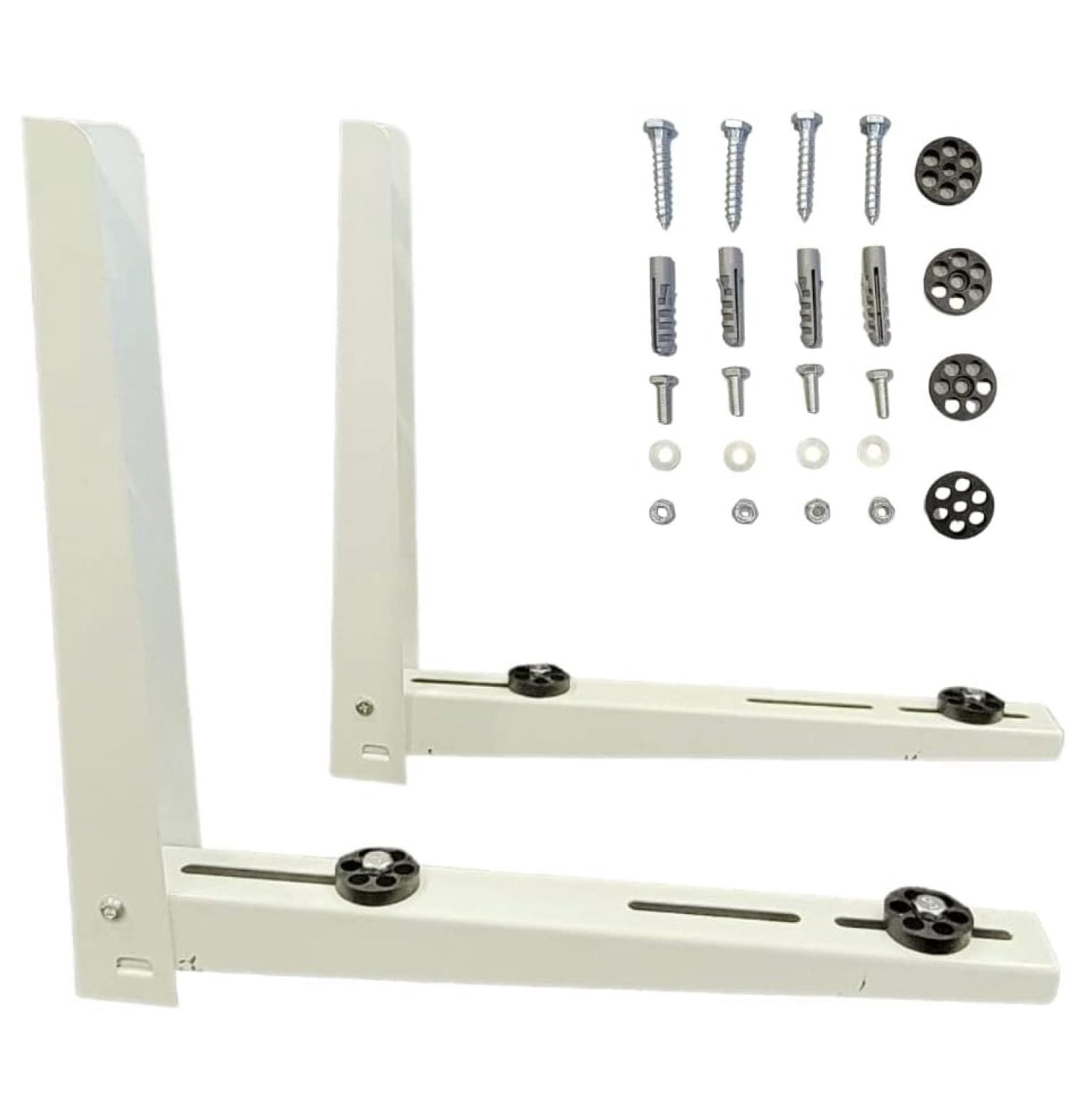 Heavy Duty Outdoor Bracket-Steel Plate, ,Air Conditioner Support Brackets, Bracket Stand for Mounting Mini Split Fits 7000-12000 Btu Units,Two-Way mounting Design,Support up to 260lbs.