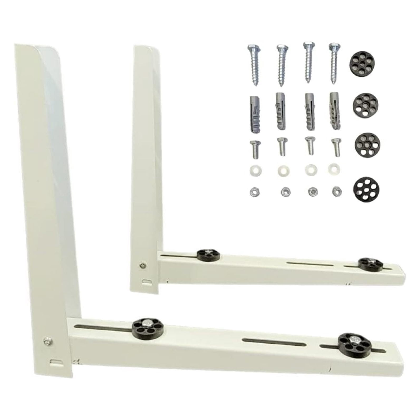 Heavy Duty Outdoor Brket-Steel Plate, ,Air Conditioner Support Brkets, Brket Stand for Mounting Mini Split Fits 7000-12000 Btu Units,Two-Way mounting Design,Support up to 260lbs.