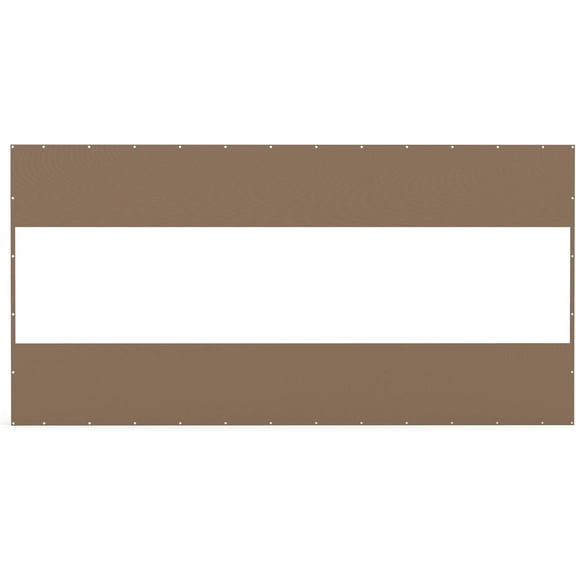 Outdoor Furniture Heavy Duty Outdoor Clear Panel Curtain, 18 oz Waterproof PVC Polyester Curtain, Weather Resistant & Tearproof for Patios, Gazebos, Pergolas, Privacy Screen (8'H x 16'W, Brown),Patio