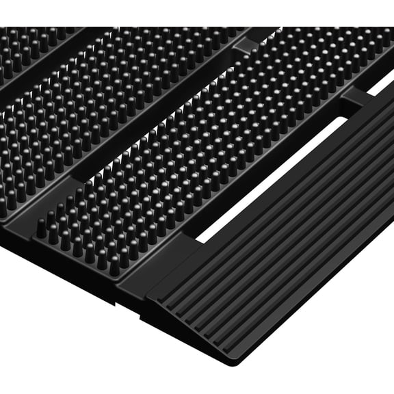 Heavy Duty Outdoor Mat - 18 x 30 Inches Non-Slip Drainage Floor Mat for All Weather Garage Pool Home Entry Indoor Mud Mat