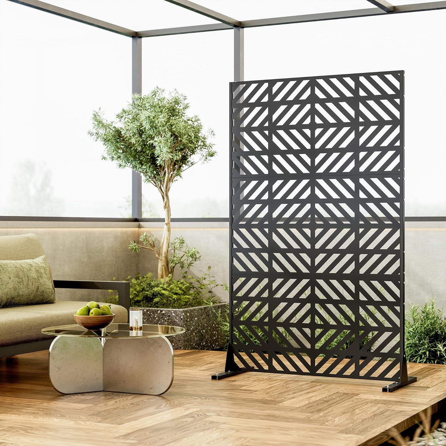Heavy-Duty Outdoor Privacy Screen for Patio, Balcony, Backyard - 72" H ...