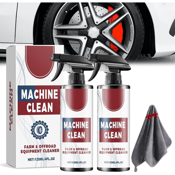 Heavy-Duty Outdoor All Purpose Cleaner, Machine Clean Wheel Cleaner Spray, Car Tire Foam Polish&refurbishment, for Car Tire Rubber, Farm & Offroad Equipment (1)