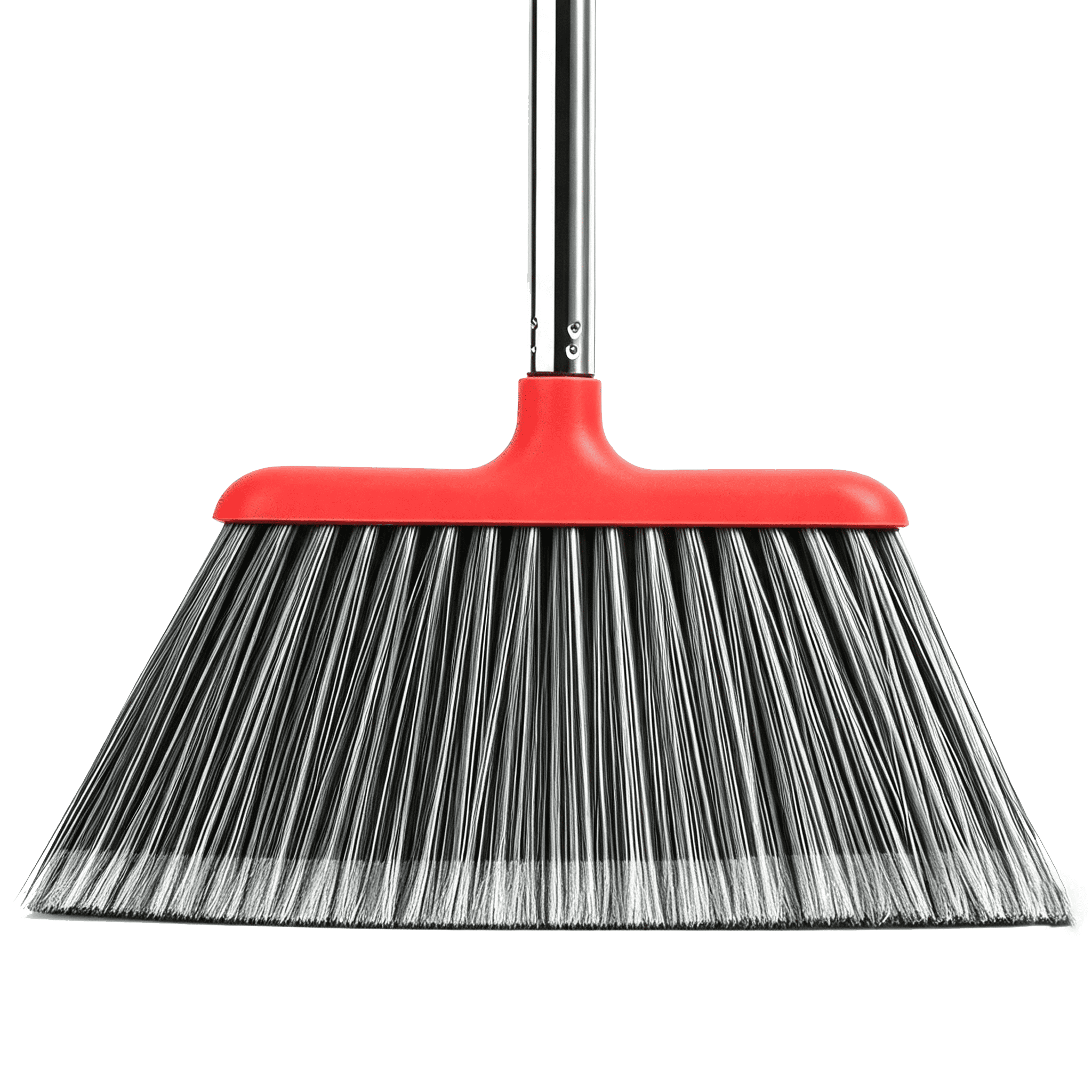 GARITIN Brooms for Floors, Heavy Duty Outdoor Stiff Bristle Angle Broom for Patio, Garage, Deck & Garden, Indoor Sweeping Broom with Long Handle