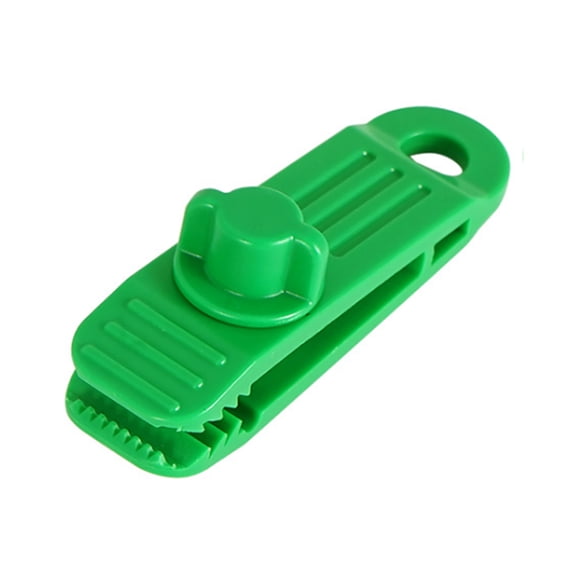 Heavy Duty Outdoor Tent Clips, Windproof Tarp Clamps for Camping and Hiking, Canopy Fasteners with Strong Locking Grip, Secure Awning Clamps, Green