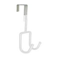thumbnail image 1 of Multifunctional No-Drill Door Hook, Iron 7.48x3.54in, Sturdy Double Hook Organizer for Kitchen Bathroom Bedroom Wall Storage （White）, 1 of 6