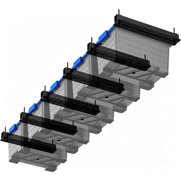 Heavy Duty Overhead Garage Storage Racks, Ceiling Mount, 6 Pack
