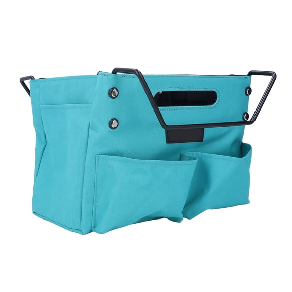 Heavy Duty Oxford Cloth Ladder Tool Storage Bag with 5 Pockets, Multifunctional Portable Folding Extension Ladder Tool Pouch Wrench Organizer (16.5 Inches / 42 cm)