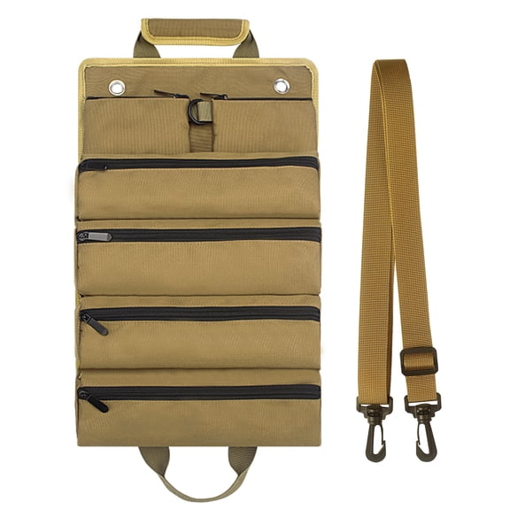 Heavy-Duty Oxford cloth Canvas Tool Roll, Tool Wrap Roll, Tool Roll Bag, Large Roll Up Tool Bag For Mechanics.