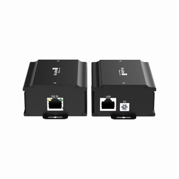 Heavy Duty POE Converter 48V To 24V 3A Gigabit Metal Case Data Transmission For Camera Installation Accessories