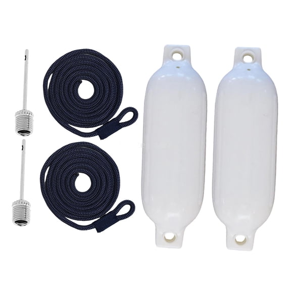 Heavy Duty PVC Boat Bumpers Inflatable Marine Boat Fend set for Docking Protections Suitable for Yachts & Speedboats