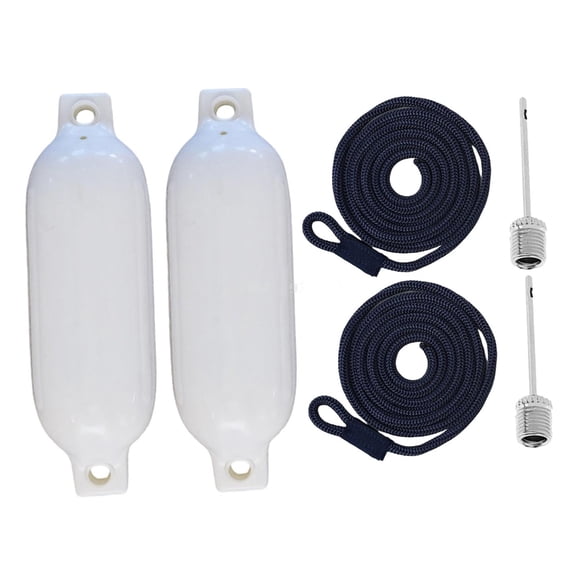 Heavy Duty PVC Bumpers Inflatable Marine Fend set for Docking Protections Suitable for Yachts & Speedboats