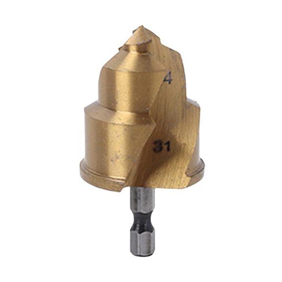 Heavy Duty PVC Pipe Reamer Drill Bit, Chamfer Tool for Plumbing, 3-Piece Set for Home Pipe Fitting