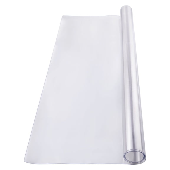 Heavy-Duty PVC Table Protector,54x54"Square Plastic Table Cover,2.0mm Thick Waterproof Desk Mat for Office or Dining Room,Easy Clean Tablecloth