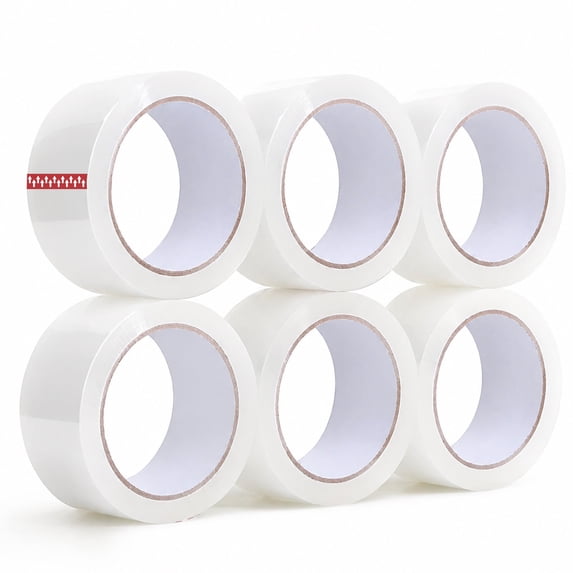 Box Packing Solution Behome 6 Rolls Clear Packing Tape, Heavy Duty Shipping Tape & Moving ...