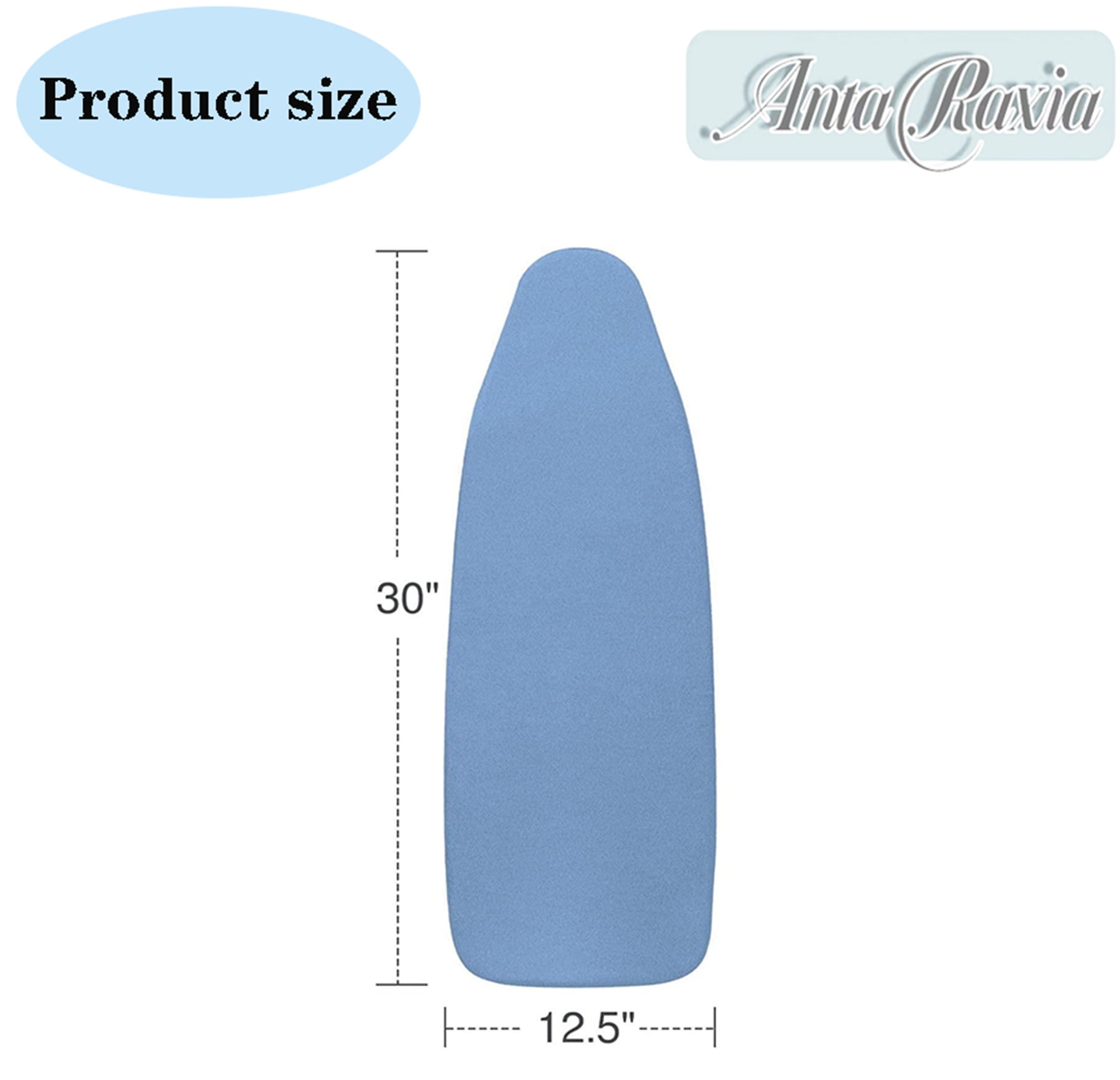 Silicone Ironing Board Cover, Heavy Duty Scorch and Stain Resistant Iron Pad, Thick Padding, Large and Standard Boards, Elastic Edge, 15x54(Iron Board