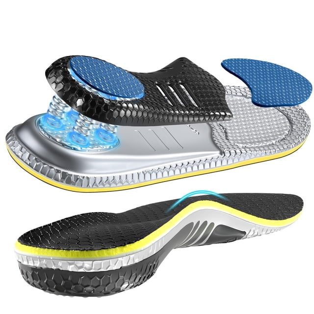 Heavy Duty Pain Relief Insoles, 230+ lbs, Arch Support, Flat Feet ...