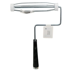 9-Inch Heavy Duty Paint Roller Frame, 5-Wire Metal Cage, Threaded Handle for Extension Poles, Reusable Roller Frame for Walls & Ceilings