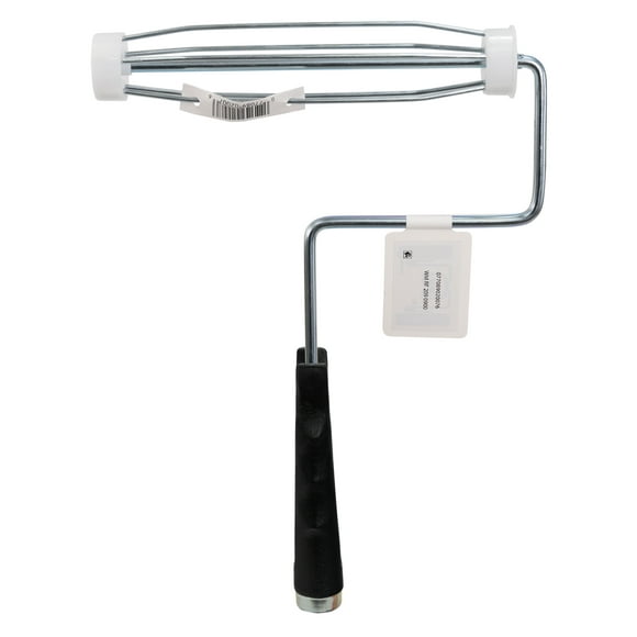 9-Inch Heavy Duty Paint Roller Frame, 5-Wire Metal Cage, Threaded Handle for Extension Poles, Reusable Roller Frame for Walls & Ceilings