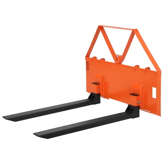 Heavy Duty Pallet Forks for Tractor Loader, 2600 lbs Capacity Quick Attach Fork Attachment with 46" Fork Blades