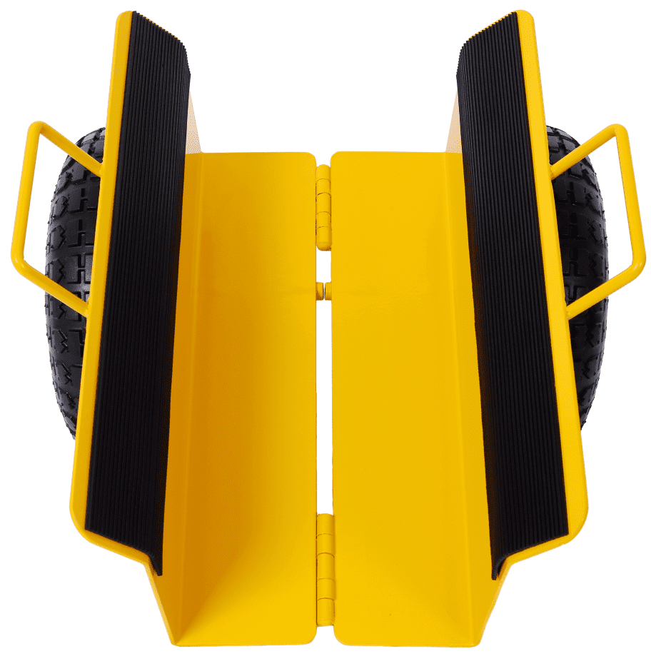 Heavy Duty Panel Dolly 600LB Capacity 10" Wheels Yellow