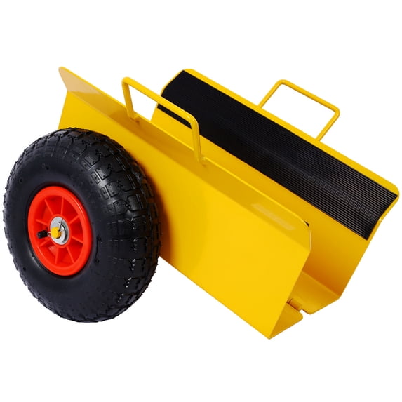 Heavy Duty Panel Dolly Slab Dolly with Handle & 2 10" Peneumatic Tires Wheels 600LBS Load Capacity for Drywall Sheet Heavy Appliance & Material Handling