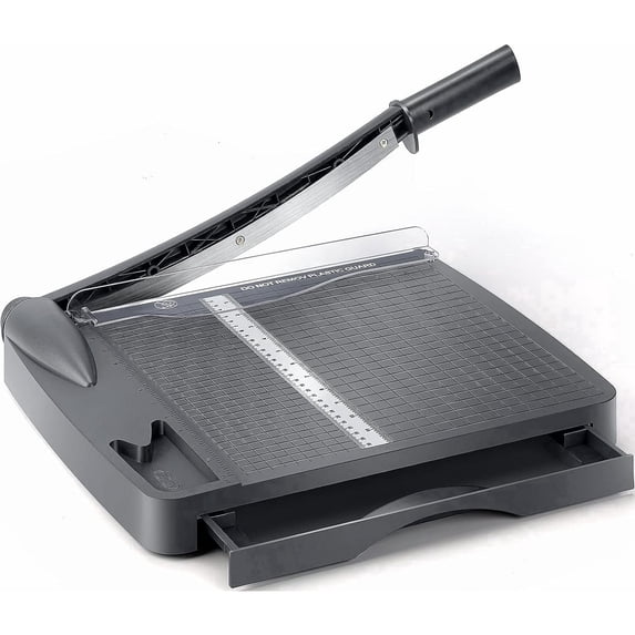 Heavy Duty Paper Trimmer, 12" Cut Length A4-B7 Guillotine Paper Cutter Photo Guillotine Craft Machine, 16 Sheets Capacity for Standard Cutting of Paper, Photos
