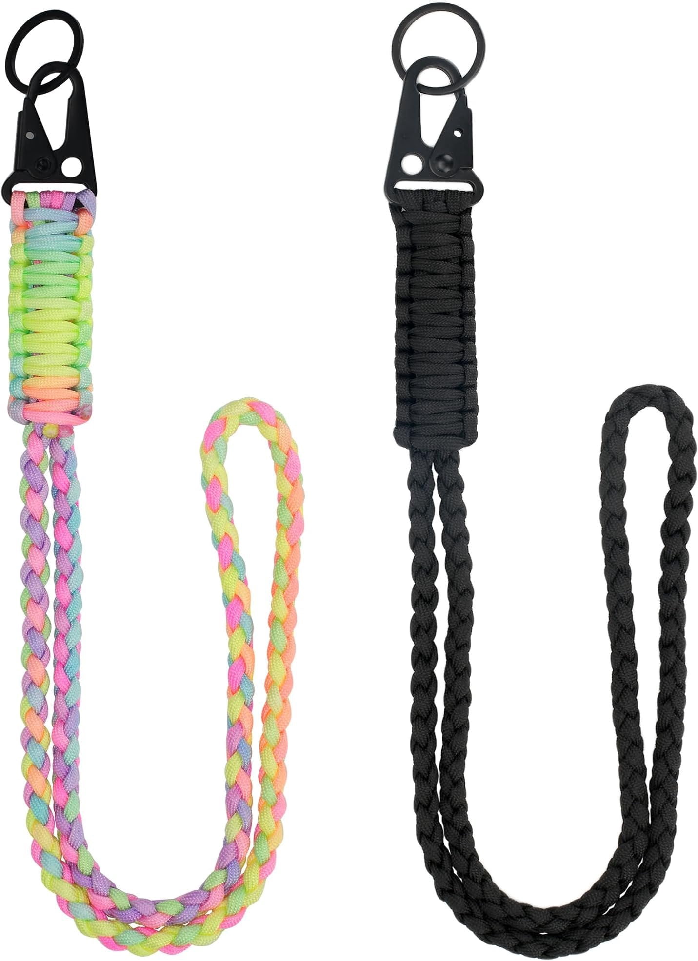 Heavy Duty Paracord Lanyard , Paracord Necklace Cell Phone  Whistles Wrist Braided Strap