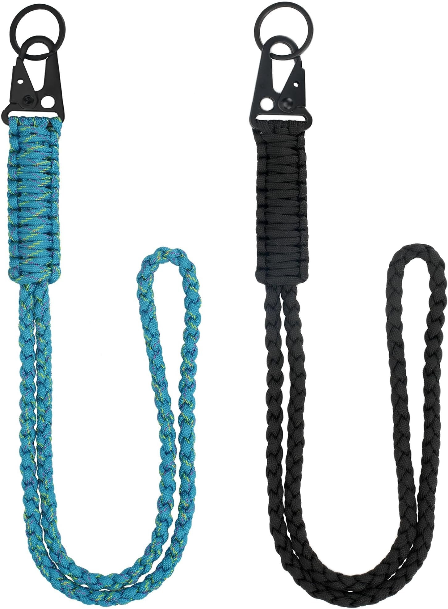 Heavy Duty Paracord Lanyard , Paracord Necklace Cell Phone  Whistles Wrist Braided Strap