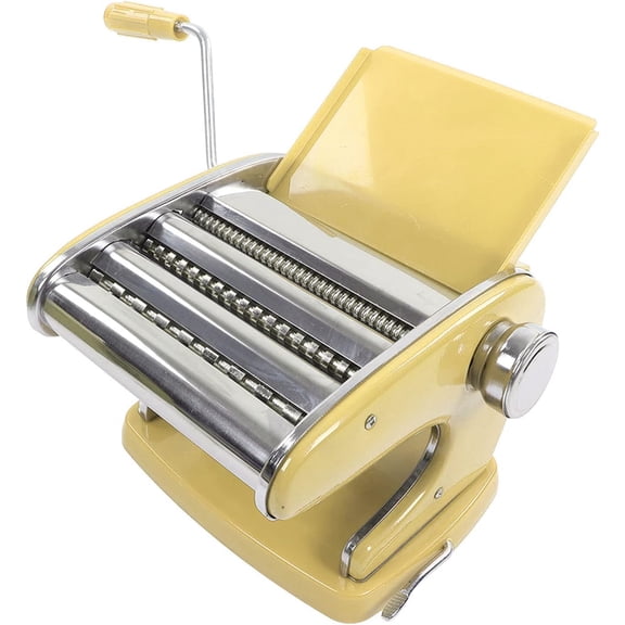 Heavy Duty Pasta Maker,Stainless Steel 6 Adjustable Thickness Settings Noodles Maker for Spaghetti,Fettuccini,Lasagna or Dumpling Wrapper (Red)