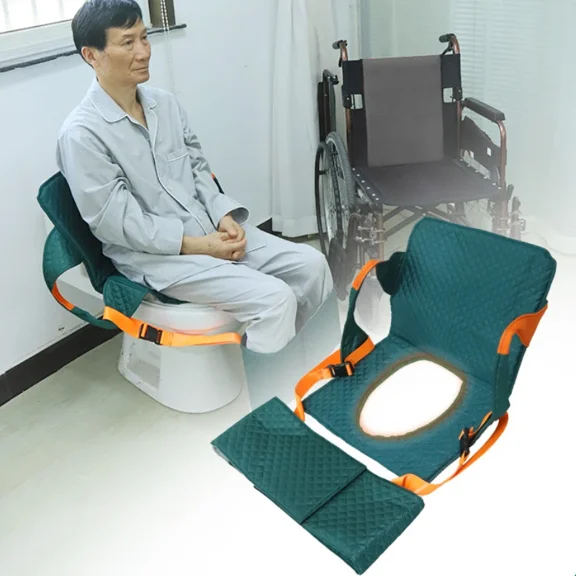 Heavy-Duty Patient Transfer Belt With Handles, Elderly Mobility Assist For Toilet/Wheelchair Transfers, Caregiver Lifting Aid