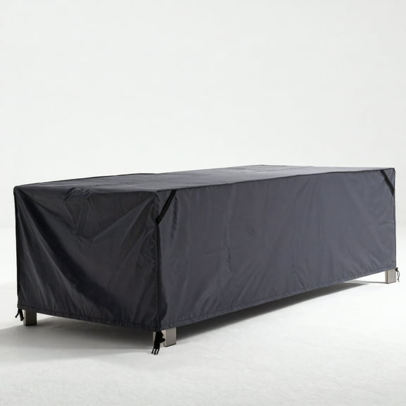 Heavy Duty Patio Furniture Cover, Waterproof Outdoor Furniture, Large Table and Chair Covers with Buckles and Handles, Tear-Resistant Oxford, Dark Grey, 1 pack