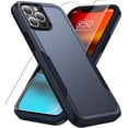 thumbnail image 1 of Entronix 2-in-1 Rugged Case Compatible with iPhone 15 Pro with Screen Protector, Blue, 1 of 8