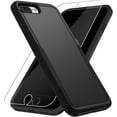 thumbnail image 1 of Heavy Duty Phone Case Designed for Apple iPhone 8 Plus,7 Plus Case with 1Pc Tempered Glass Screen Protector, Shockproof Dropproof Anti-Scratch Phone Case Cover for Apple iPhone 8 Plus,7 Plus,Black, 1 of 6